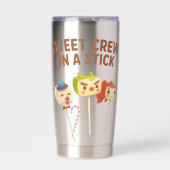 Gourde Isotherme Sweet Crew: Character Cake Pops on a Stick (Extérieur)