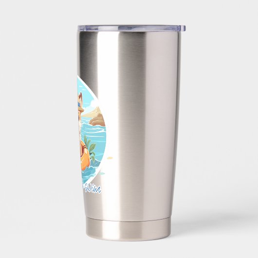 Gourde Isotherme Swimming dog (Gauche)