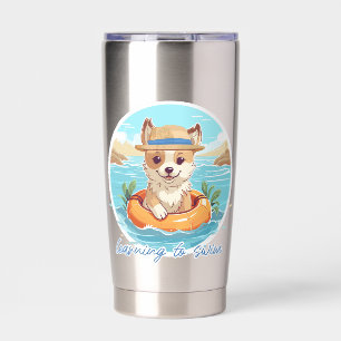 Gourde Isotherme Swimming dog