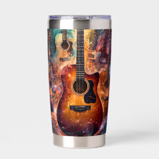 Gourde Isotherme ✨Symphonie musicale abstraite de guitare - Art