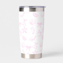 Tasse de voyage à motif de noeuds et de cerises Co