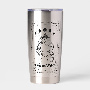 Gourde Isotherme Taurus Tarot Tasse personnalisable Signe du zodiaq