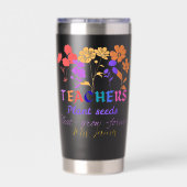 Gourde Isotherme Teacher plant seed personalized teacher's day (Couvercle)