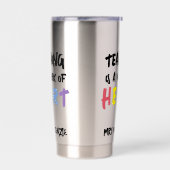 Gourde Isotherme Teaching is a Work of Heart Personalized (Gauche)