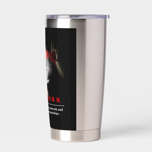 Gourde Isotherme Teamwork Basketball Motivational Inspirational (Gauche)