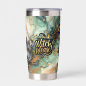 Gourde Isotherme 🧙 ‍ TÉMOIN S'IL VOUS PLAÎT ! Gothique Pagan Hallo (Gauche)