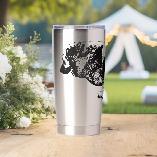 Gourde Isotherme Tenir le calme plus longtemps (Mariage (pivotée))