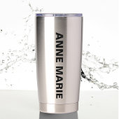 Gourde Isotherme Texte personnalisé Floride Drapeau & Fleur Orange 