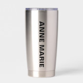 Gourde Isotherme Texte personnalisé Floride Drapeau & Fleur Orange  (Couvercle)