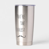 Gourde Isotherme  The Coolest Mustache (Gauche)