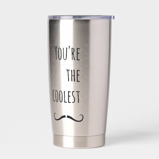 Gourde Isotherme  The Coolest Mustache (Gauche)