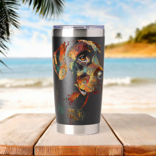 Gourde Isotherme Thème de chien Retriever du Labrador Art pour anim