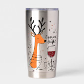 Gourde Isotherme Tipsy and Bright Reindeer  (Couvercle)