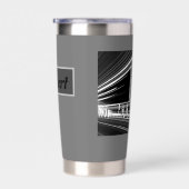 Gourde Isotherme Tonneuse en acier inoxydable personnalisable (Gauche)