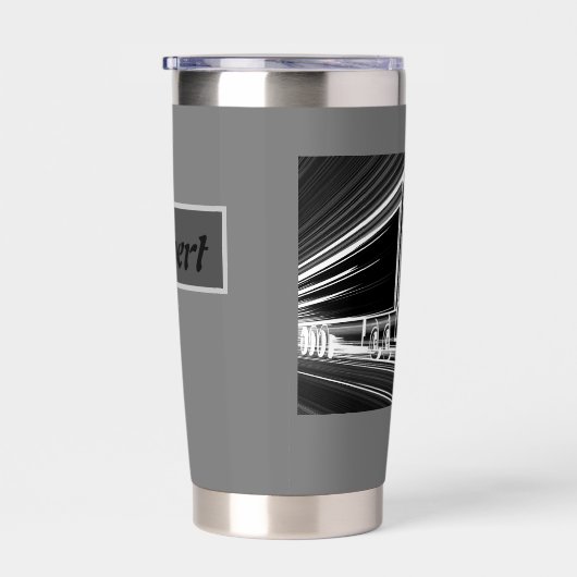 Gourde Isotherme Tonneuse en acier inoxydable personnalisable (Gauche)