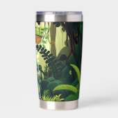 Gourde Isotherme Tortue mignonne, Whimsical Baby Turtle Faune 🐢 (Couvercle)