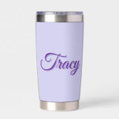Gourde Isotherme Tracy Girls Name In Purple, (Couvercle)