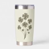 Gourde Isotherme Trèfle vert vintage (Couvercle)
