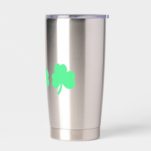 Gourde Isotherme Trinité des trois trèfles verts (Gauche)