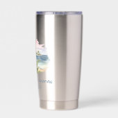 Gourde Isotherme Tropical Family Vacances Réunion Commémorative (Couvercle)