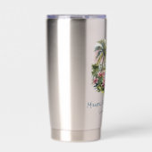 Gourde Isotherme Tropical Family Vacances Réunion Commémorative (Extérieur)