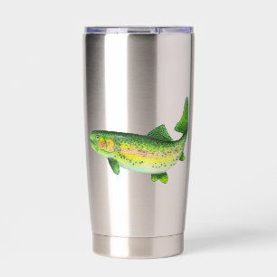 Gourde Isotherme Truit arc-en-ciel aquarelle