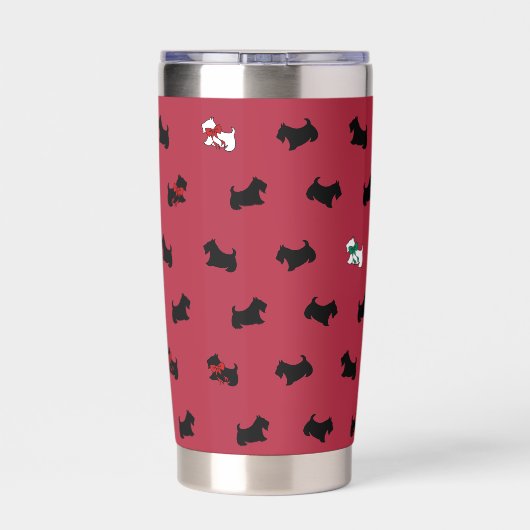 Gourde Isotherme Tumbler rouge écossais Terrier (Couvercle)