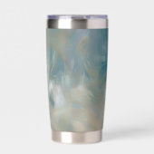 Gourde Isotherme Turquoise Marble Swirl Pattern (Extérieur)