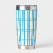Gourde Isotherme Turquoise Plaid (Couvercle)