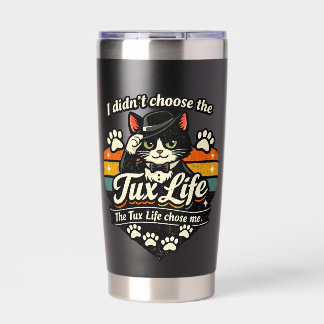 Gourde Isotherme Tux Life m'a choisi Drôle de Chat