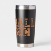 Gourde Isotherme Typographie de la saison de football (Couvercle)