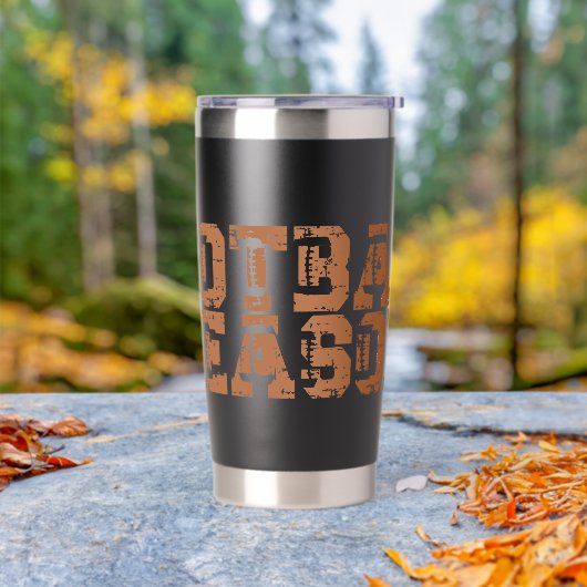 Gourde Isotherme Typographie de la saison de football (Mariage)