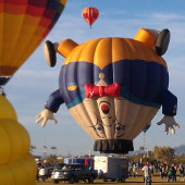 Gourde Isotherme Une photo d'un ballon à air chaud vide