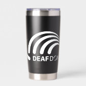 Gourde Isotherme Vapeur Dome Sourd avec logo blanc (Extérieur)