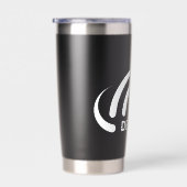 Gourde Isotherme Vapeur Dome Sourd avec logo blanc (Gauche)