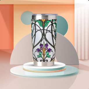 Gourde Isotherme Verre Art Nouveau