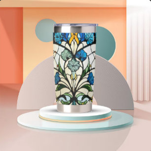 Gourde Isotherme Verre teinté Art Nouveau
