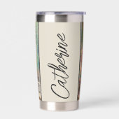 Gourde Isotherme Versets de la Bible florale personnalisés (Gauche)