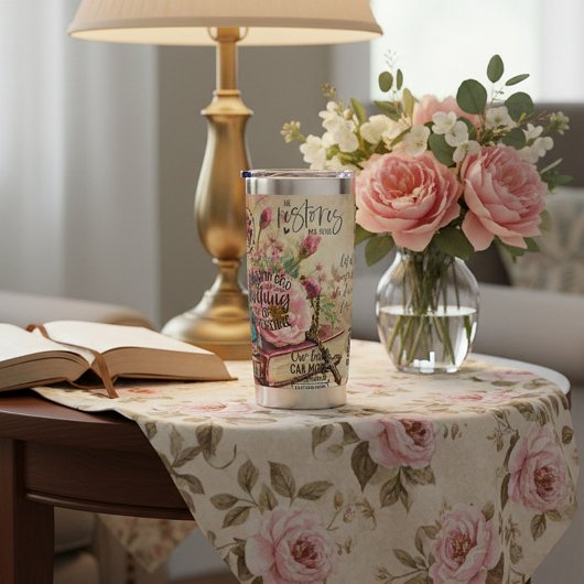 Gourde Isotherme Versets de la Bible florale personnalisés