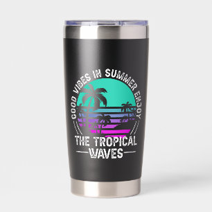 Gourde Isotherme Vibes d'été tropicales-82646