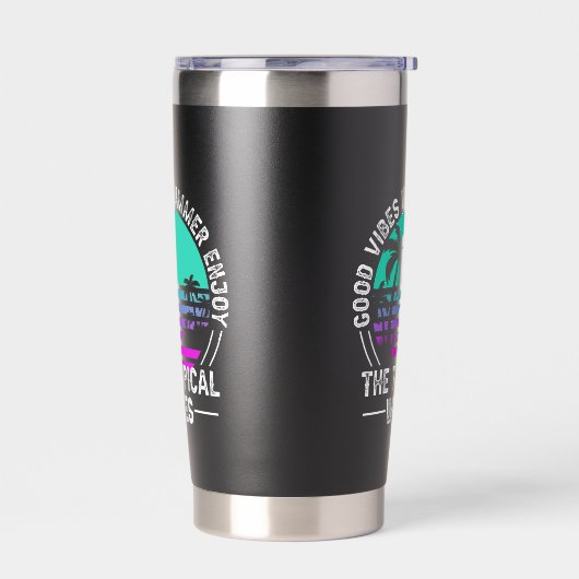 Gourde Isotherme Vibes d'été tropicales-82646 (Gauche)