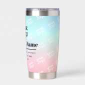 Gourde Isotherme Votre logo d'entreprise (un côté) Logo et Ombre en (Couvercle)