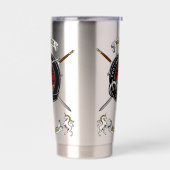 Gourde Isotherme Wallace Clan Badge Tartan & Swords (Gauche)