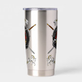 Gourde Isotherme Wallace Clan Badge Tartan & Swords (Gauche)