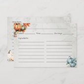 Gourdegous Basic Recept Kaart (Voorkant / Achterkant)