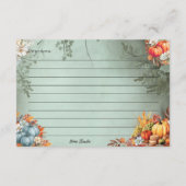 Gourdegous Recept Kaart (Achterkant)