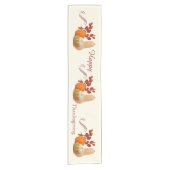 Gourds Thanksgiving Herfst Table Runner Korte Tafelloper (Voorkant)