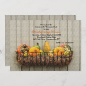 Gourds Thanksgiving Invitation (Devant / Derrière)
