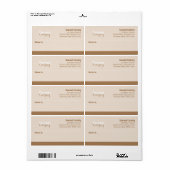 Gourmet Catering Business Shipping Label (Full Sheet)