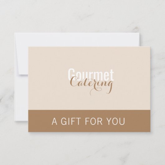 Gourmet Catering Cadeaubon (Voorkant)